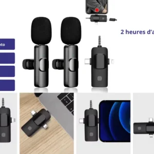 Microphone sans fil 3 en 1